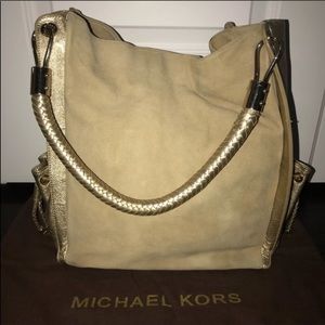 Michael Kors Collection Skorpios Suede Bag